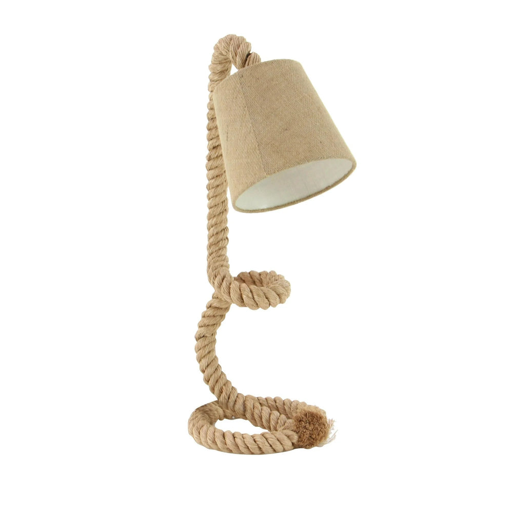 32" Handmade Rope Desk Lamp - From Where - 
