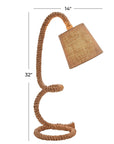 32" Handmade Rope Desk Lamp - From Where - 