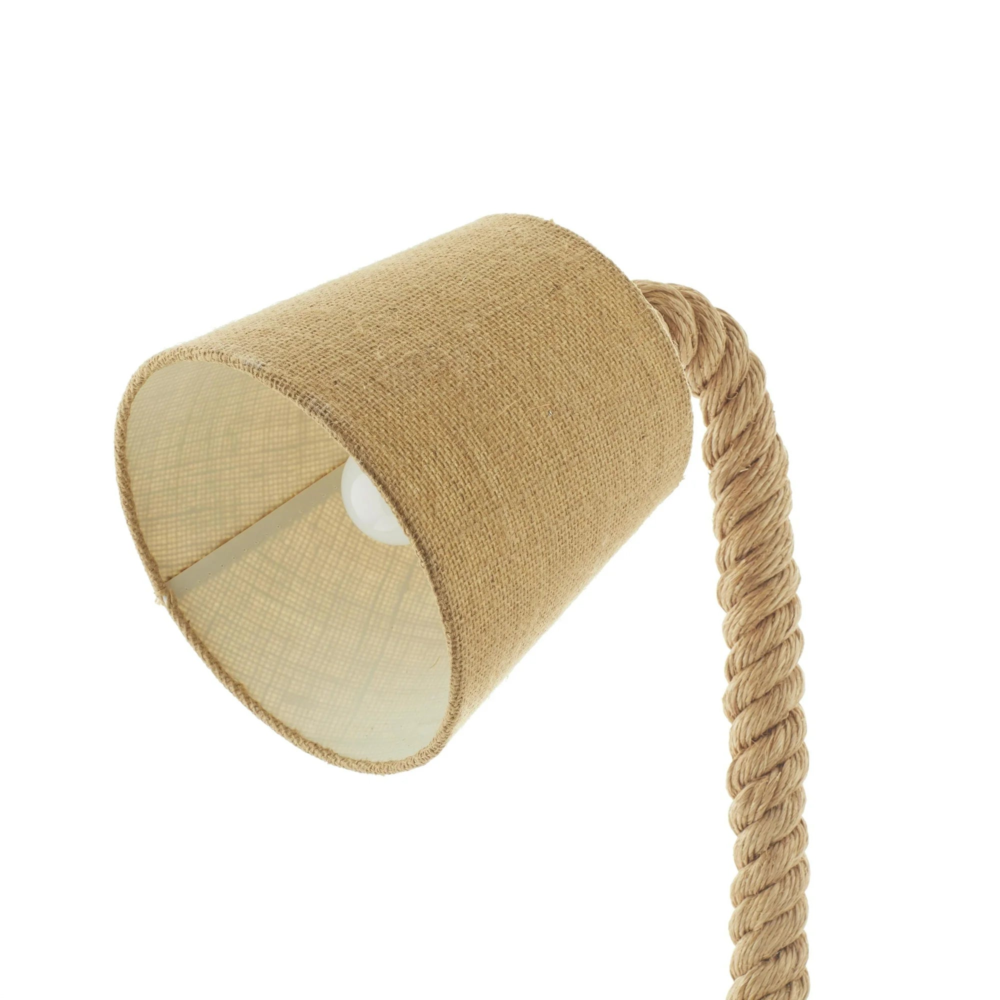 32" Handmade Rope Desk Lamp - From Where - 