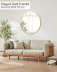 36 inch Gold Circle Mirror - From Where - 