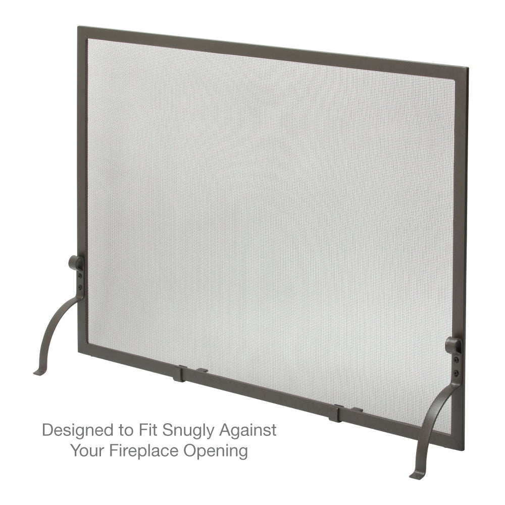 UniFlame Single Panel Olde World Iron Finish Screen
