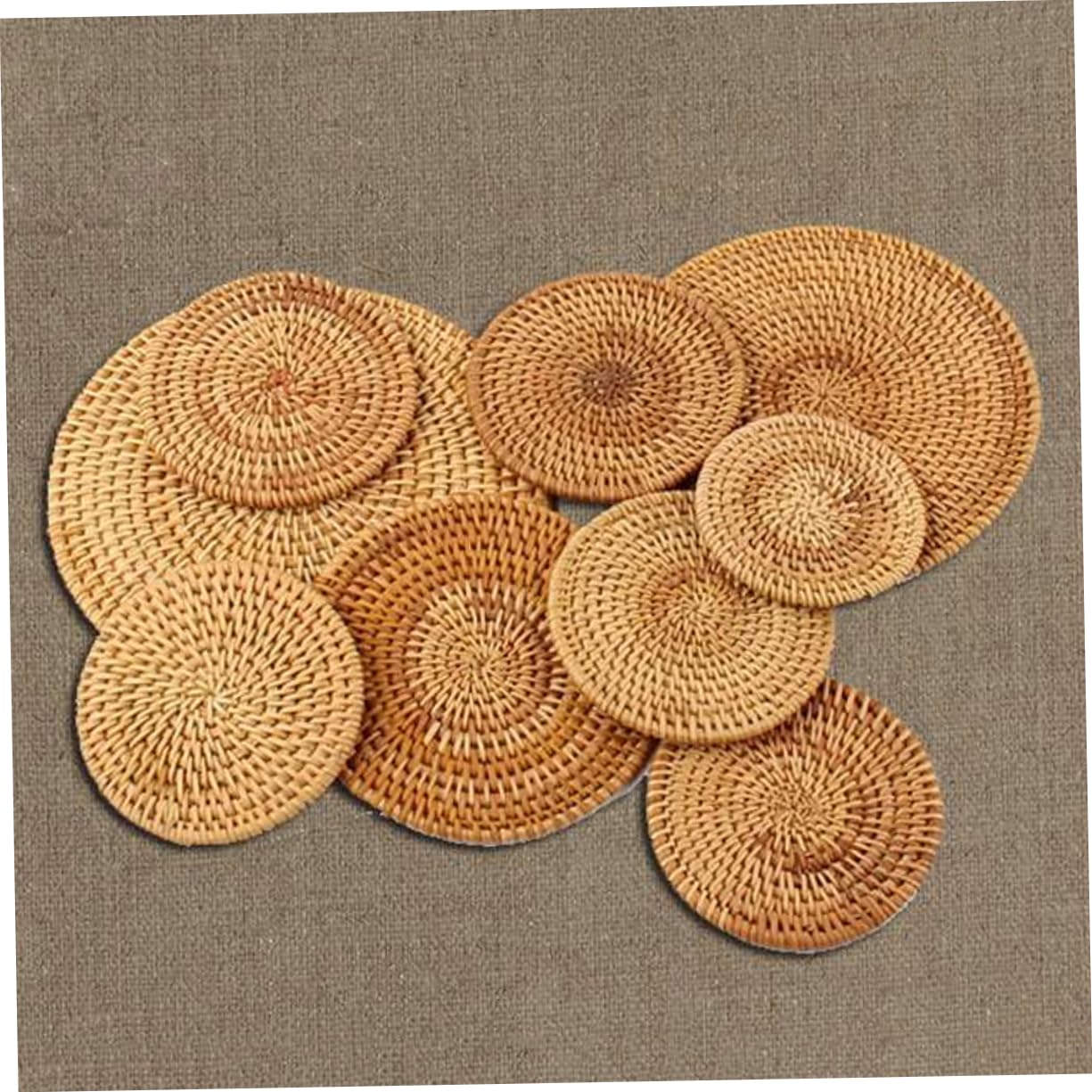 3pcs Rattan Coaster Cup Coasters Cup Holder - From Where - 