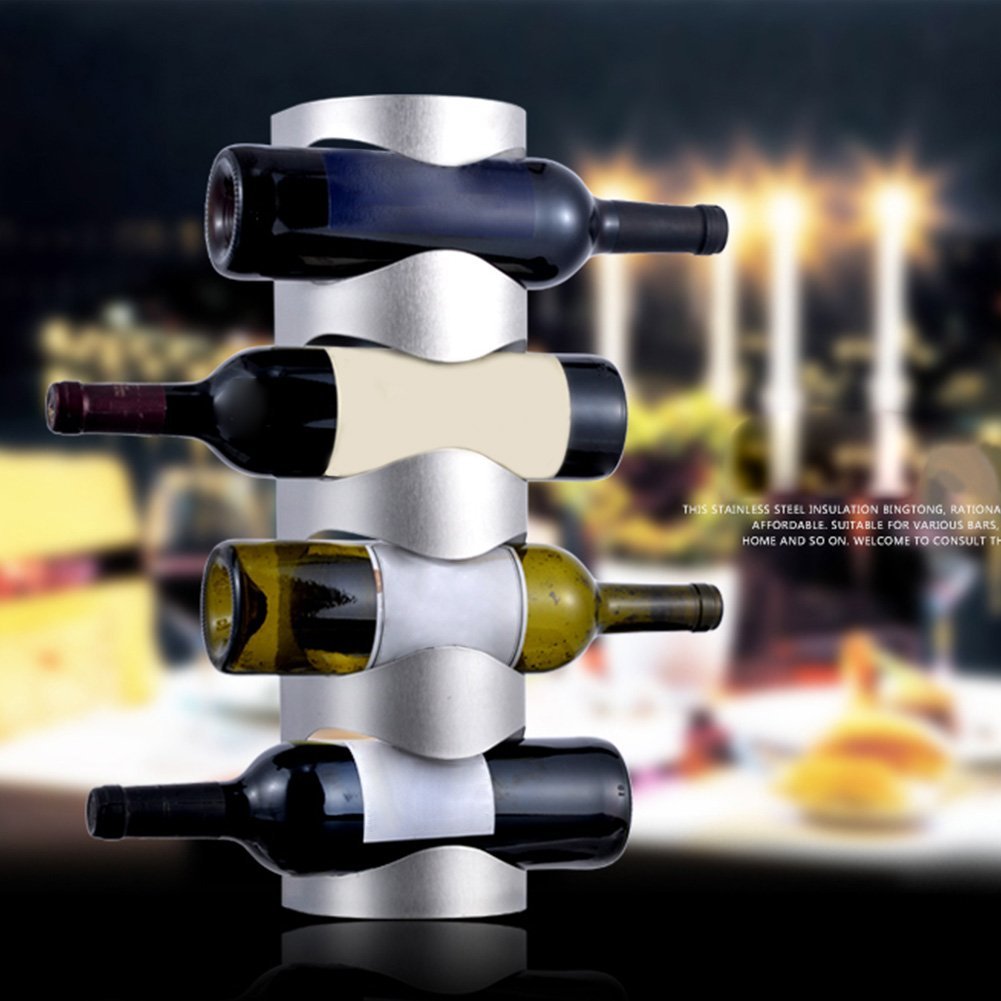 4 Bottles Wall Hanging Wine Rack - From Where - 