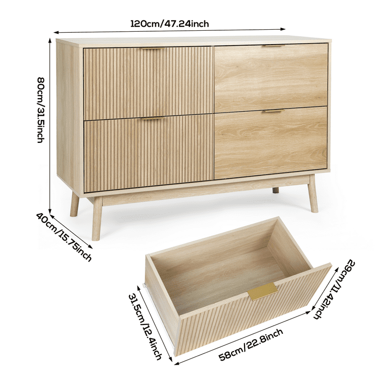 4 - Drawer Dresser Modern Closet - From Where - 