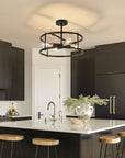 4 - Light Black Cage Ceiling Light - From Where - 