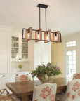 4 - Light Farmhouse Metal Chandelier - From Where - 