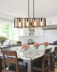 4 - Light Farmhouse Metal Chandelier - From Where - 