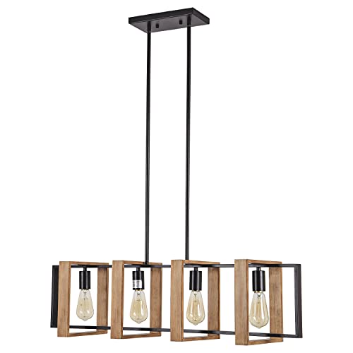 4 - Light Farmhouse Metal Chandelier - From Where - 
