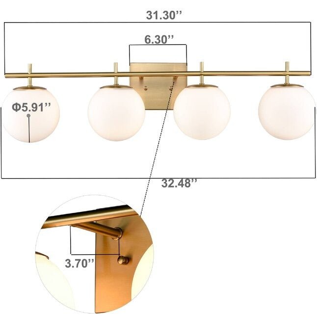 4 - Light Gold Armed Sconce - From Where - 