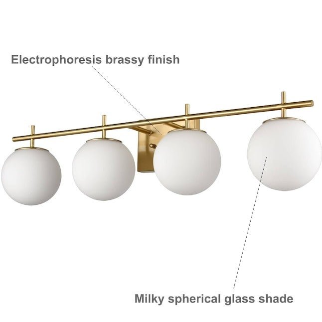 4 - Light Gold Armed Sconce - From Where - 