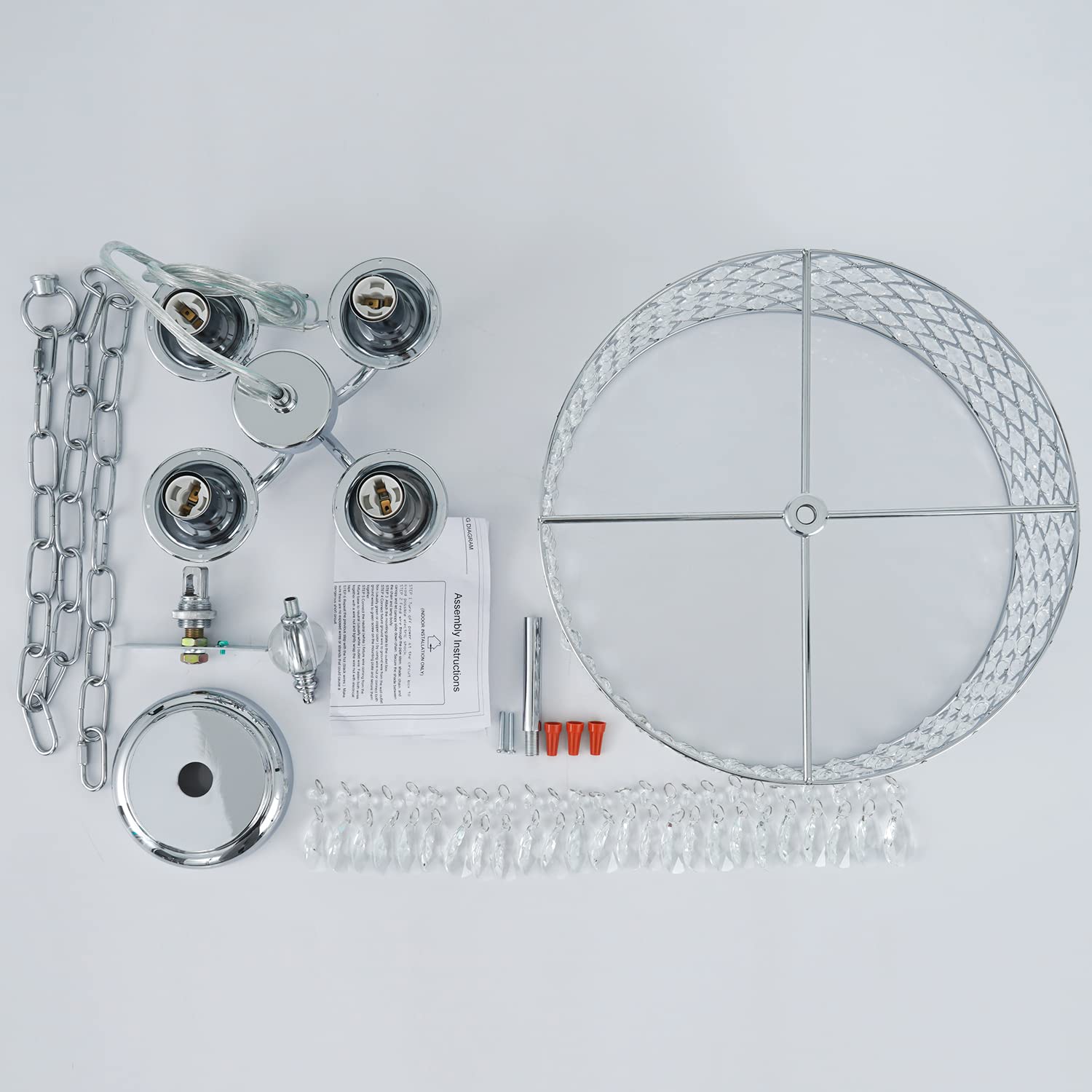 4 - Light Modern Crystal Chandelier - From Where - 