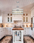 4 - Light Round Farmhouse Rustic Chandelier - From Where - 