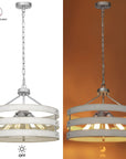 4 - Light Round Farmhouse Rustic Chandelier - From Where - 