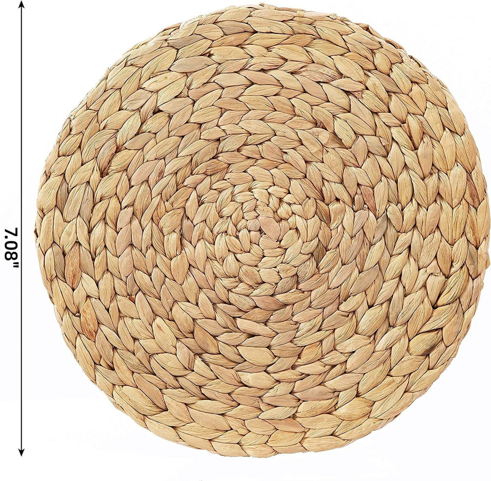 4 - Pack 7" Rattan Woven Placemats - From Where - 