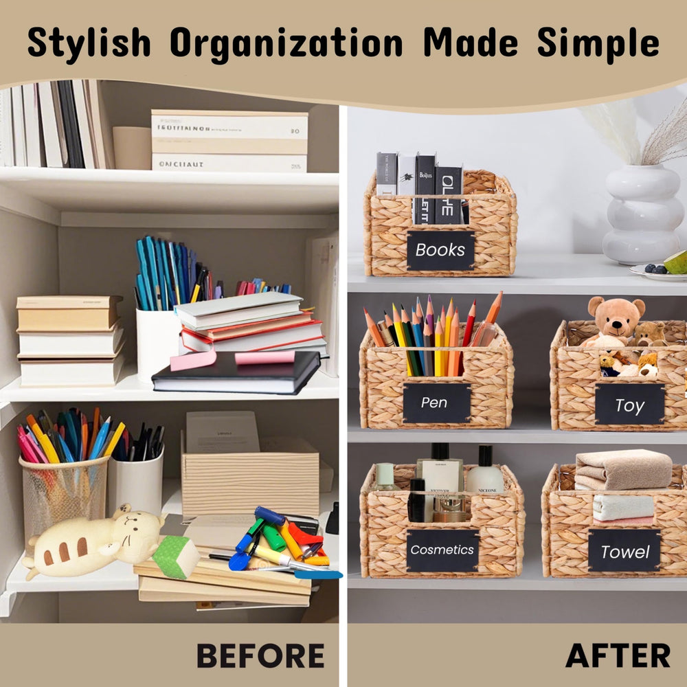 4 Pcs Wicker Water Hyacinth Baskets - From Where - 