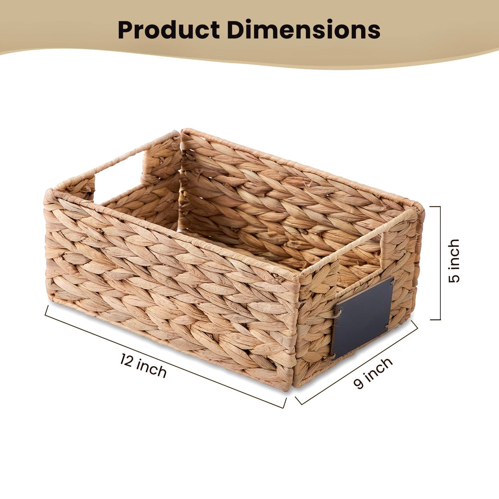 4 Pcs Wicker Water Hyacinth Baskets - From Where - 