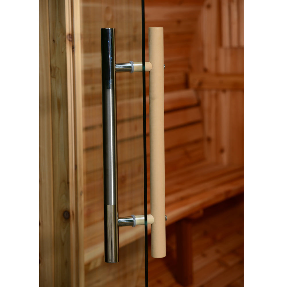 4 - Person Barrel Sauna in Rustic Cedar - From Where - 