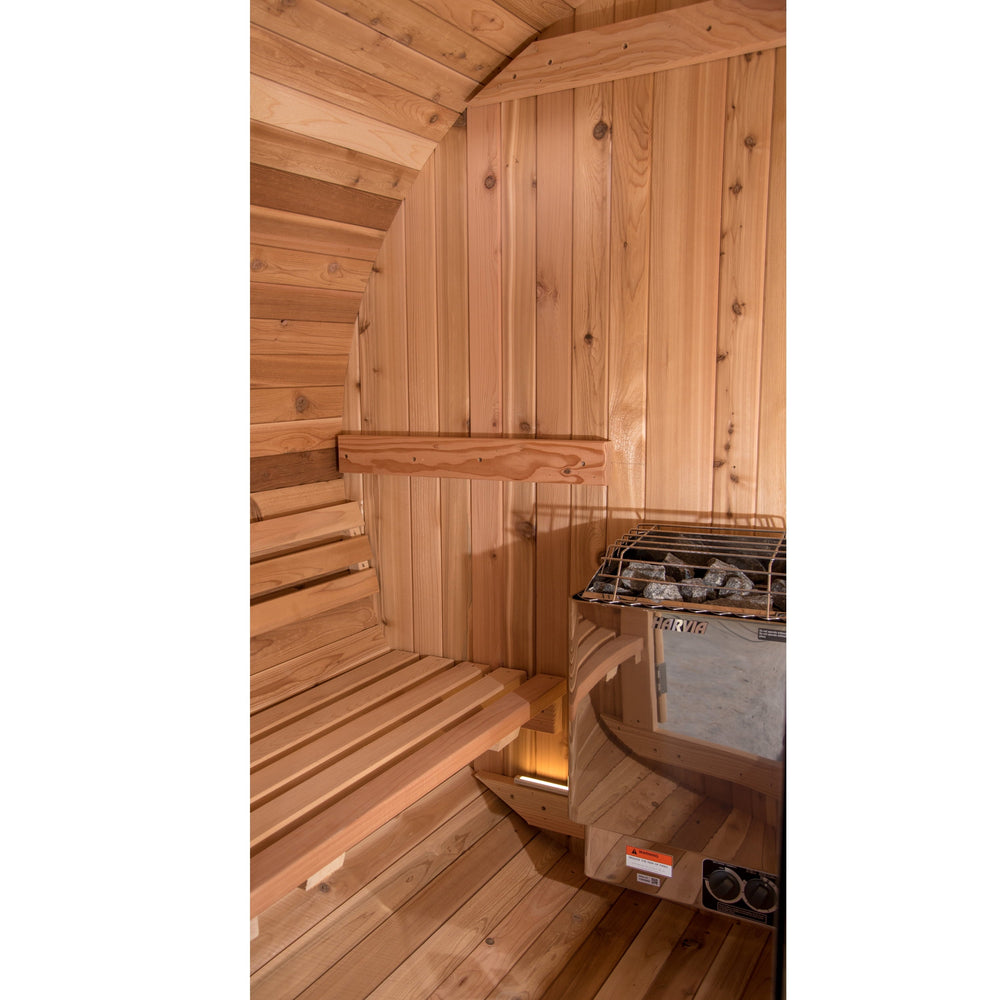 4 - Person Barrel Sauna in Rustic Cedar - From Where - 