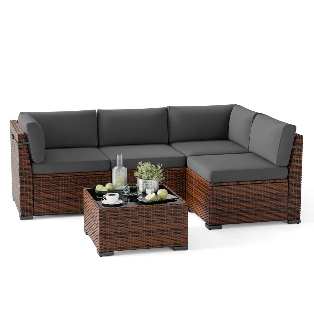 4 - Person Outdoor Seating with Cushions - From Where - 