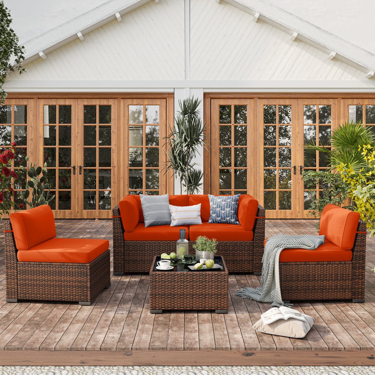4 - Person Outdoor Seating with Cushions - From Where - 