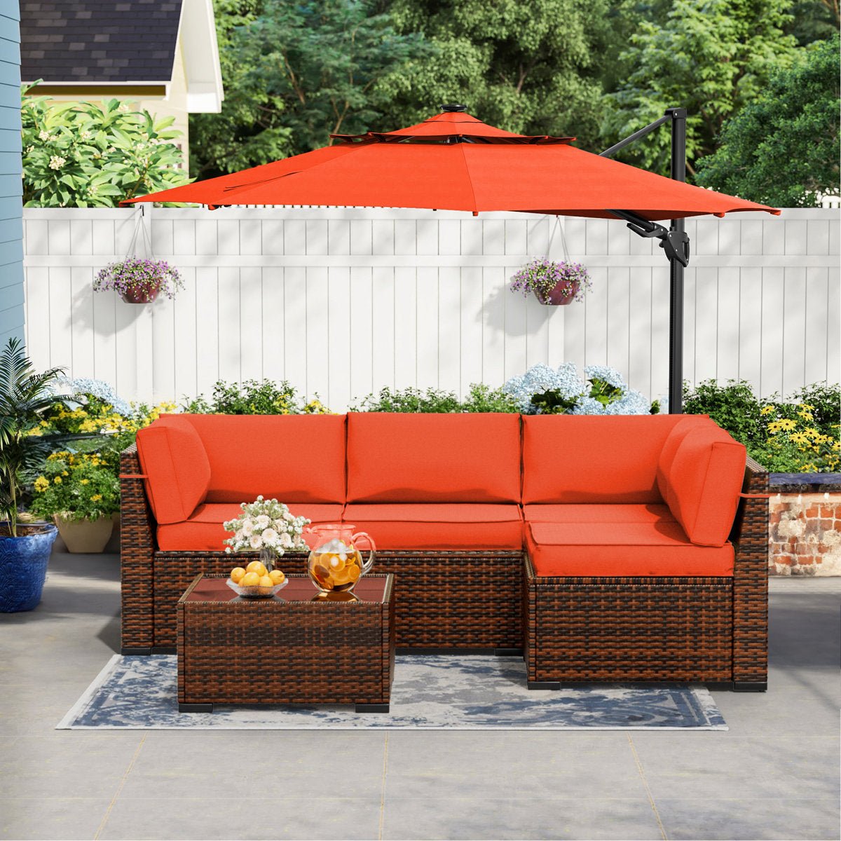 4 - Person Outdoor Seating with Cushions - From Where - 