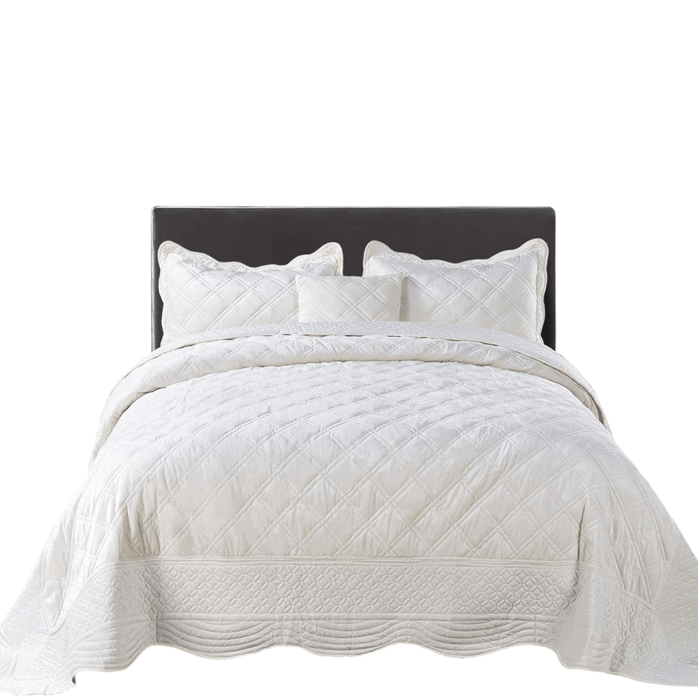 4 Piece Bedspread Bedding Set - From Where - 