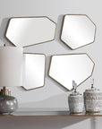 4 - Piece Metal Flat Wall Mirror Set - From Where - 