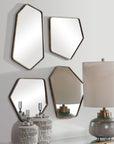 4 - Piece Metal Flat Wall Mirror Set - From Where - 