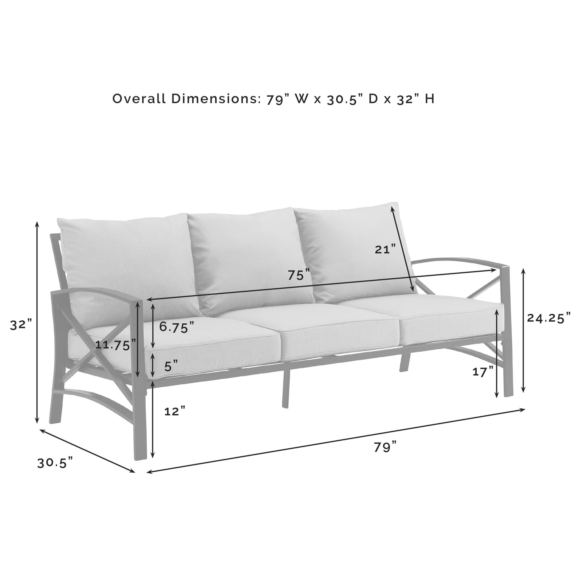 4 - Piece Metal Outdoor Sofa Set - From Where - 