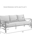 4 - Piece Metal Outdoor Sofa Set - From Where - 
