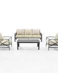 4 - Piece Metal Outdoor Sofa Set - From Where - 