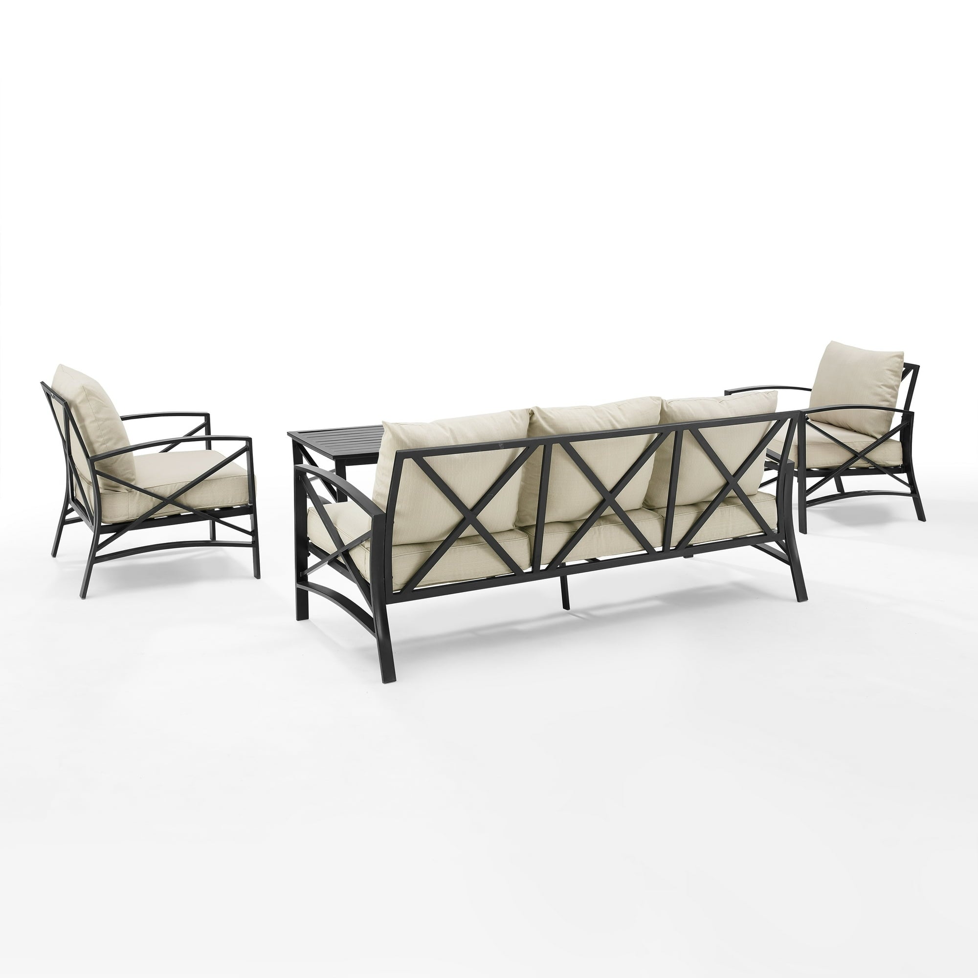 4 - Piece Metal Outdoor Sofa Set - From Where - 