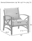 4 - Piece Metal Outdoor Sofa Set - From Where - 