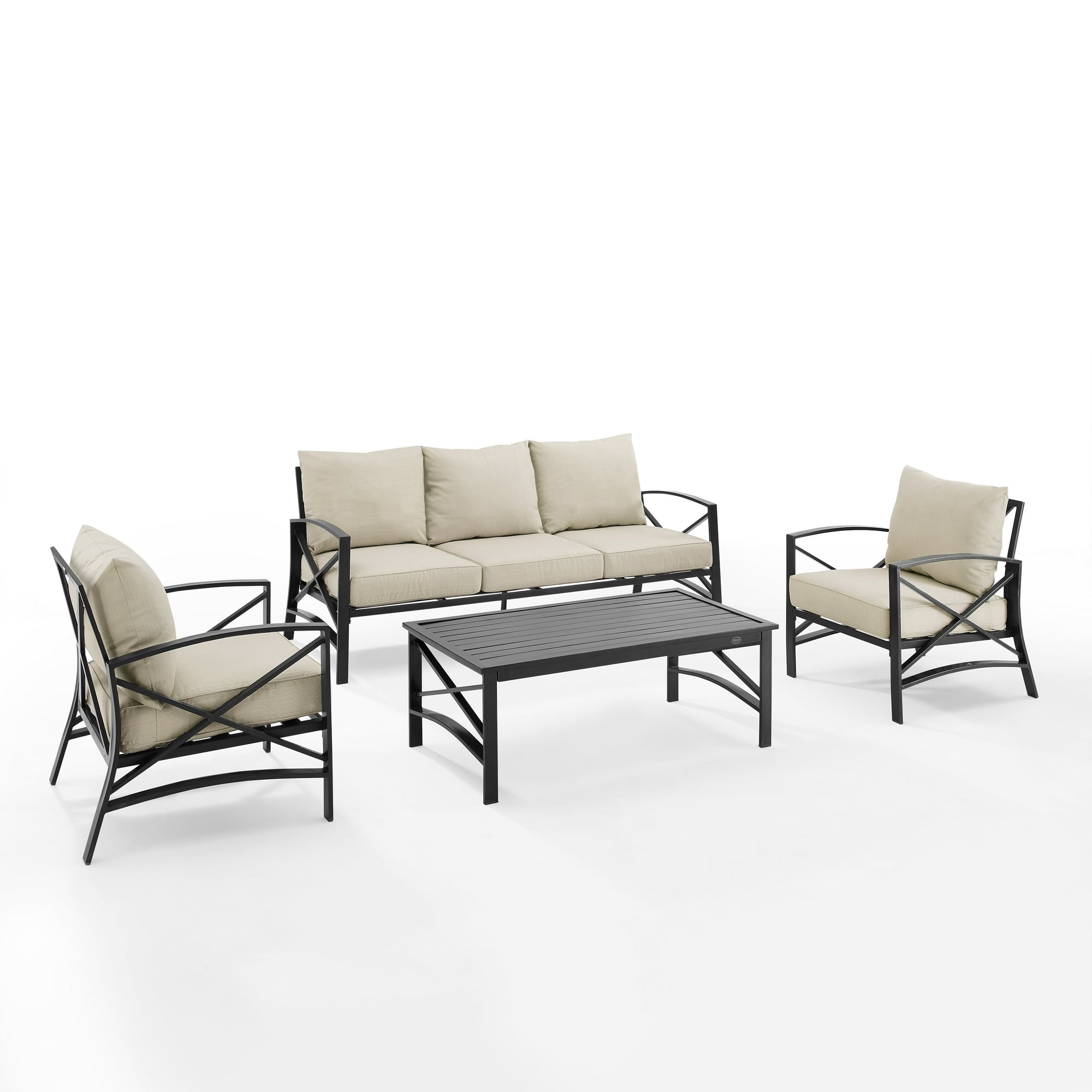 4 - Piece Metal Outdoor Sofa Set - From Where - 