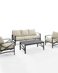 4 - Piece Metal Outdoor Sofa Set - From Where - 