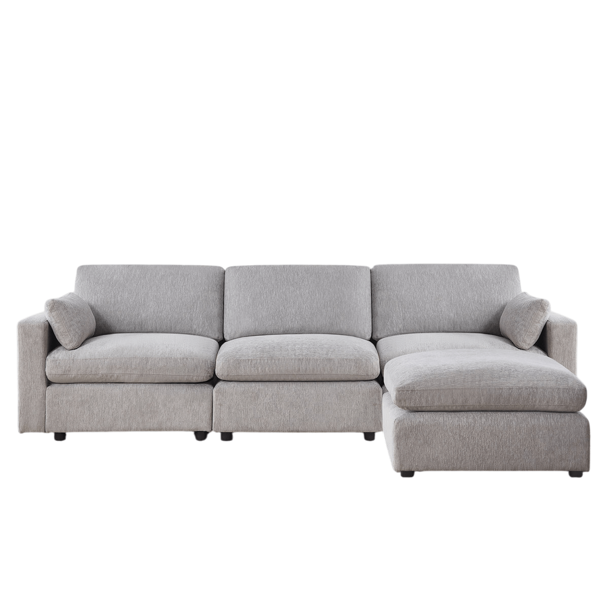 4 - Piece Modular Sectional With Ottoman - From Where - 