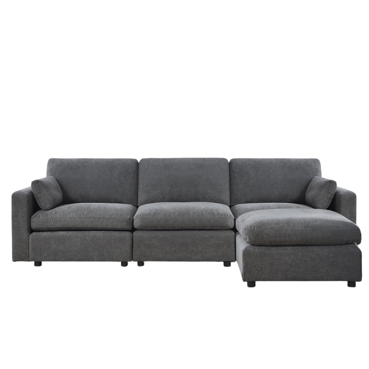 4 - Piece Modular Sectional With Ottoman - From Where - 