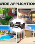 4 - Piece Outdoor Conversation Set - From Where - 