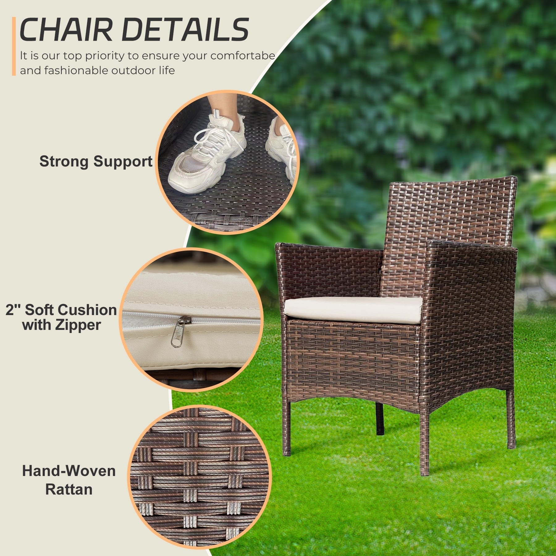 4 - Piece Outdoor Conversation Set - From Where - 