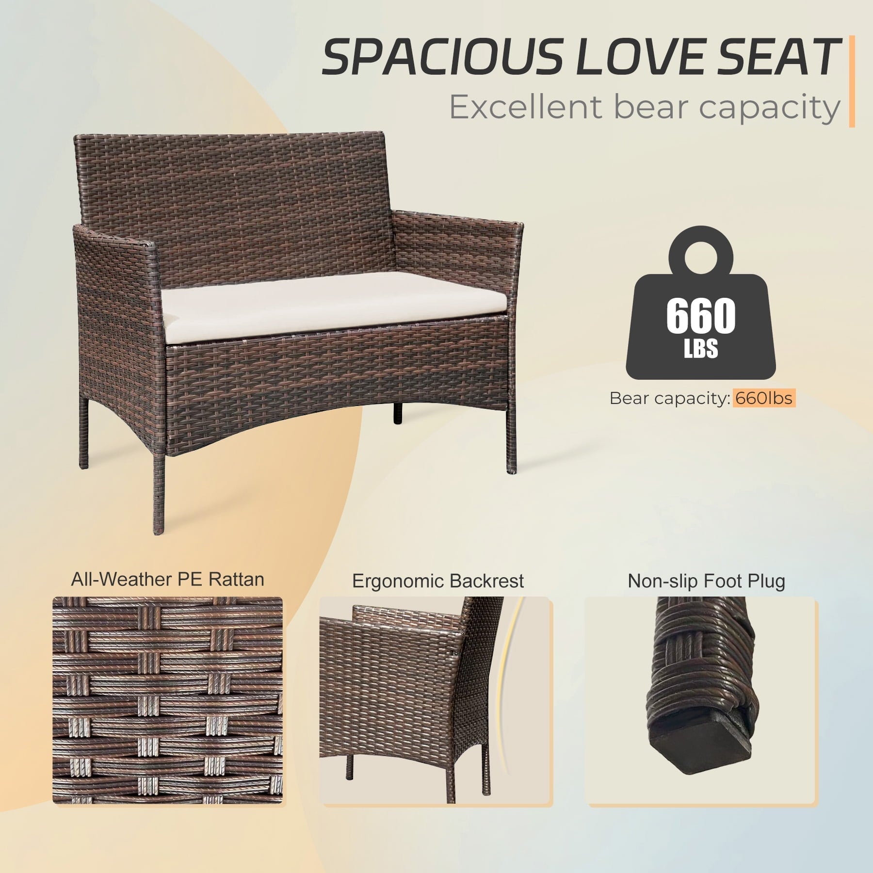 4 - Piece Outdoor Conversation Set - From Where - 