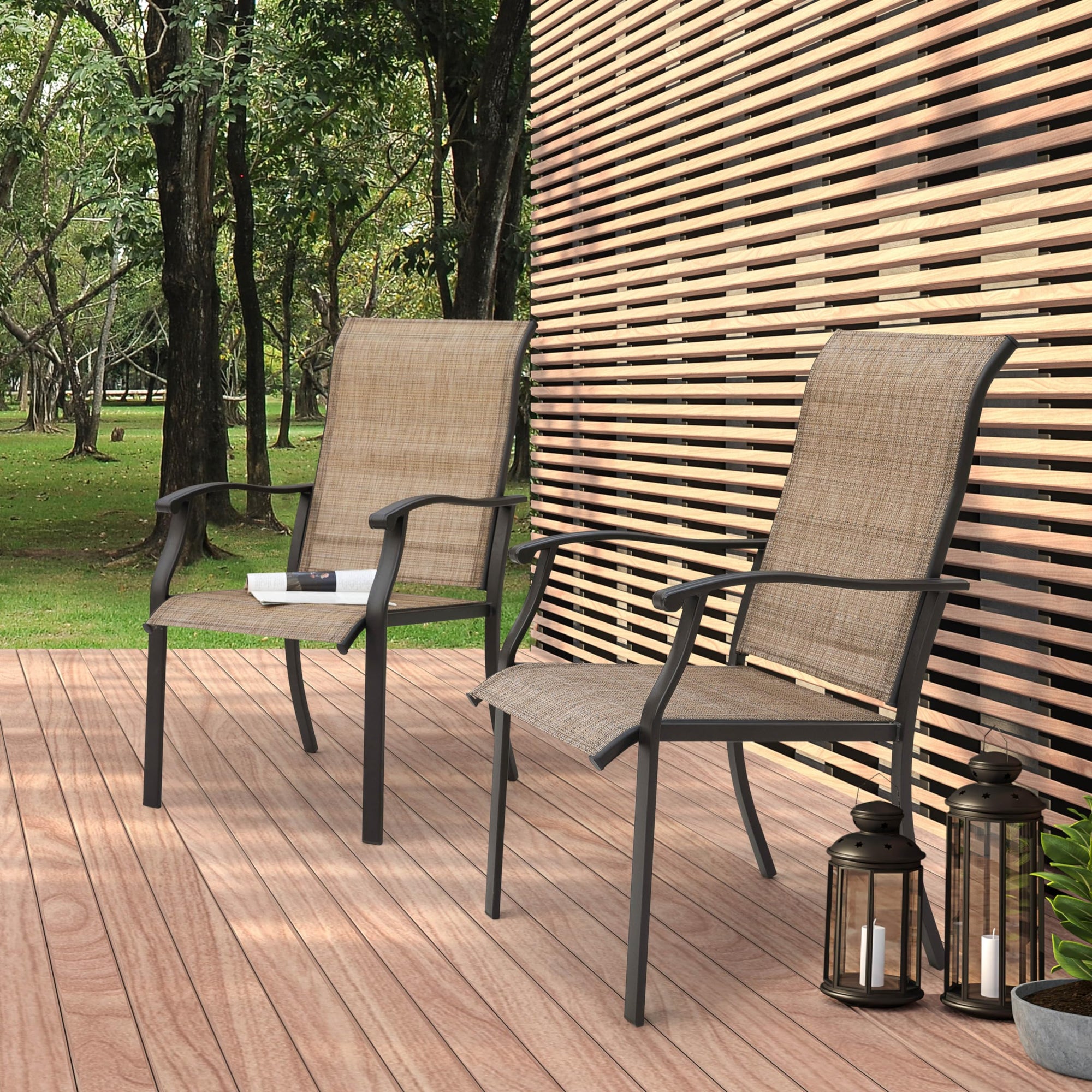 4 - Piece Outdoor Patio Dining Chairs - From Where - 