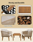 4 - Piece Patio Conversation Set - From Where - 
