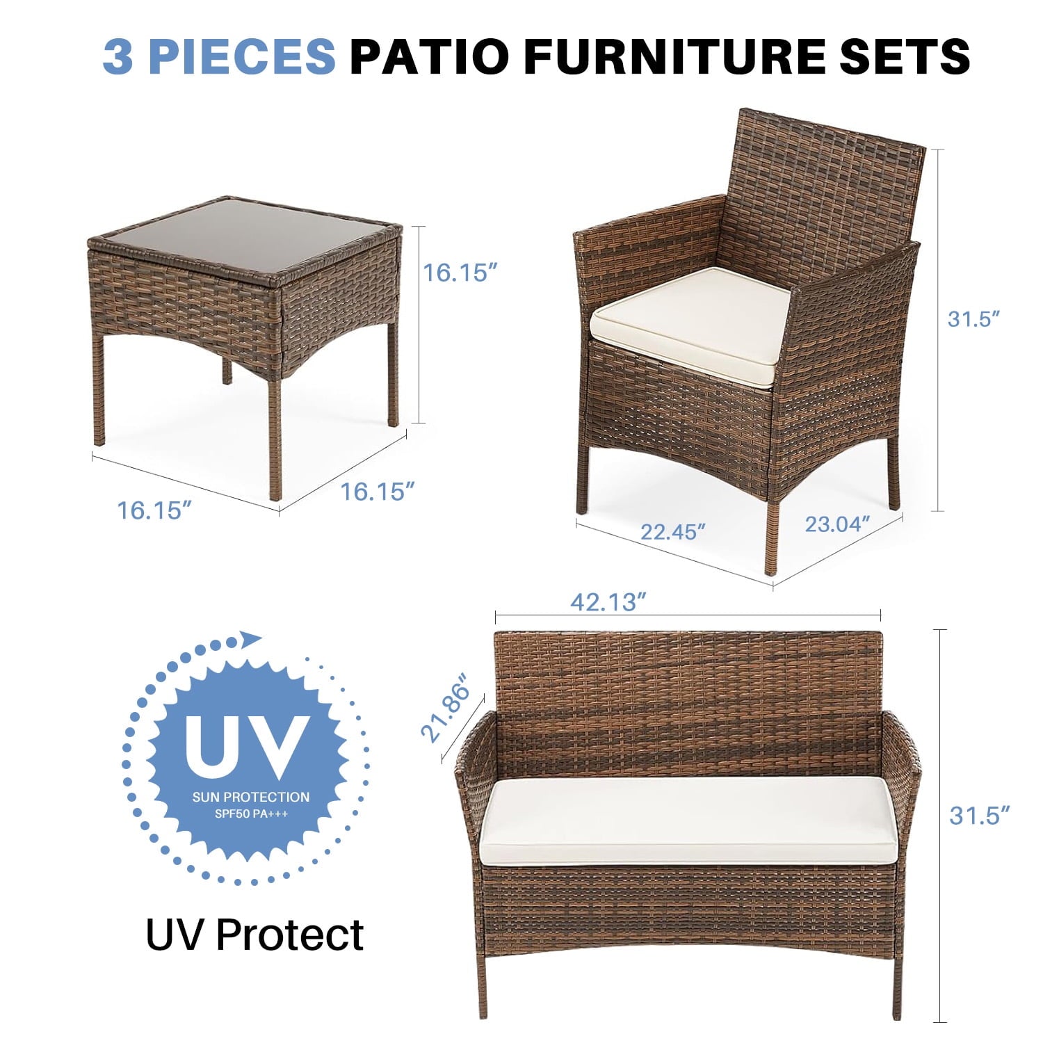 4 Pieces Patio Furniture Set - From Where - 