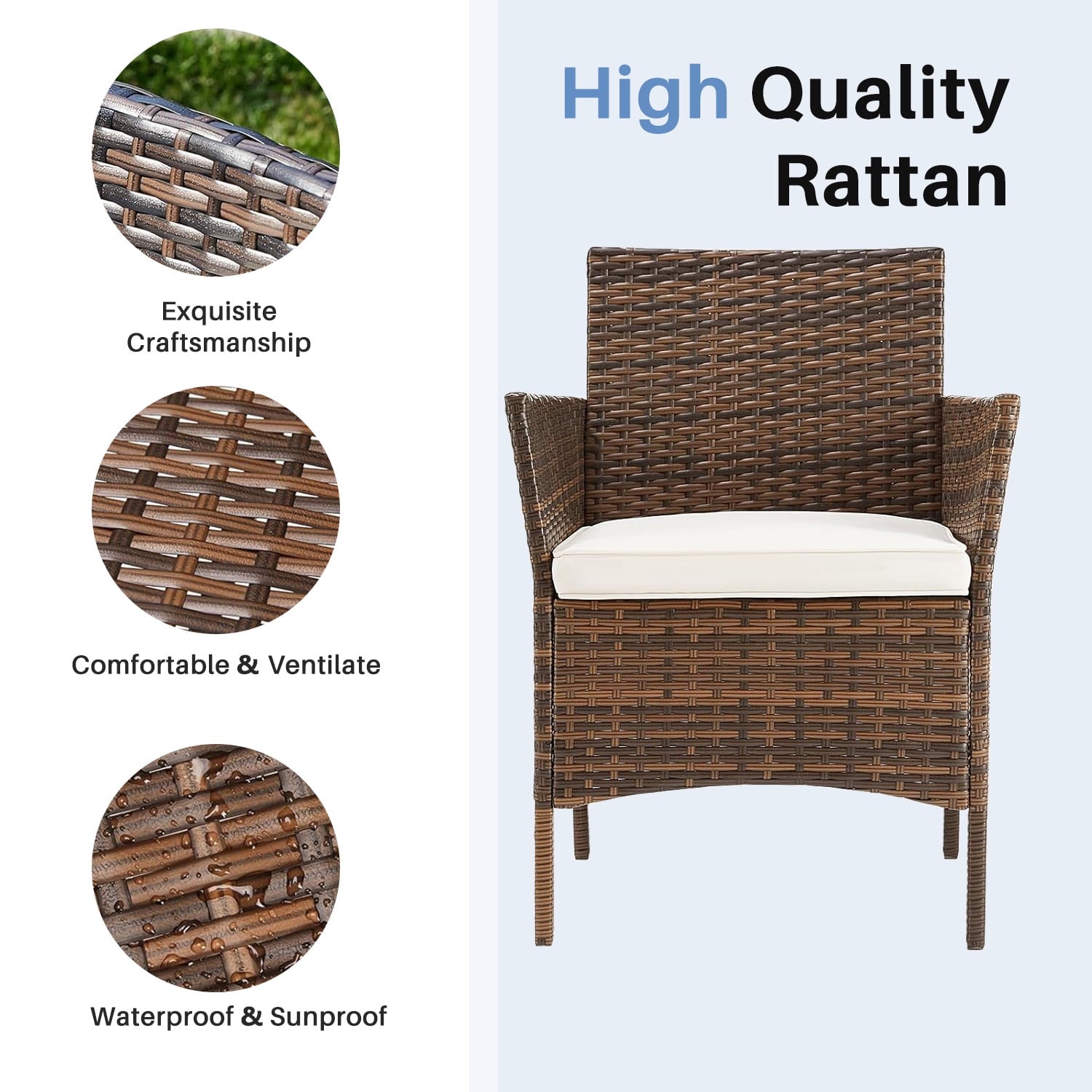 4 Pieces Patio Furniture Set - From Where - 