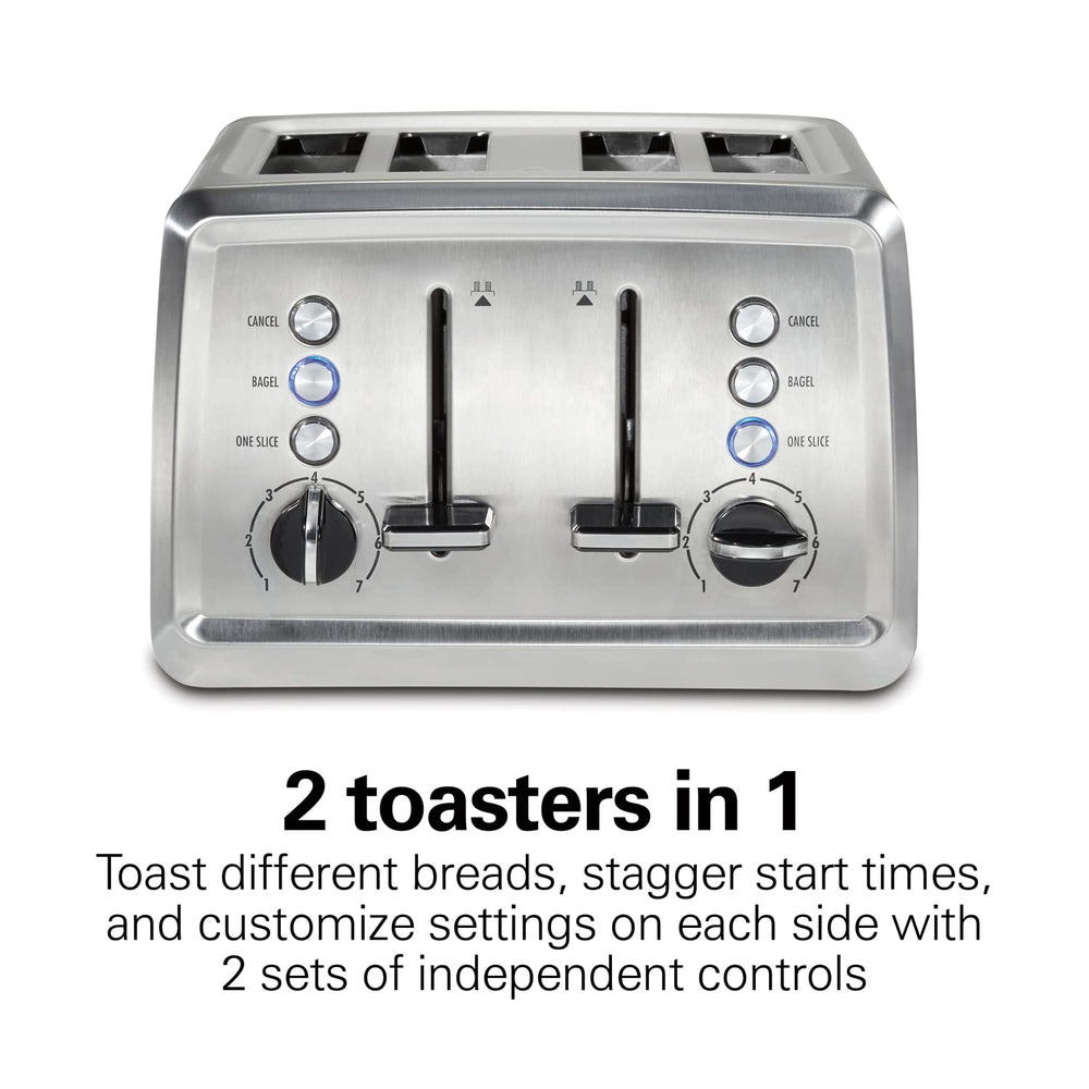 4 Slice Toaster with Extra - Wide Slots - From Where - 