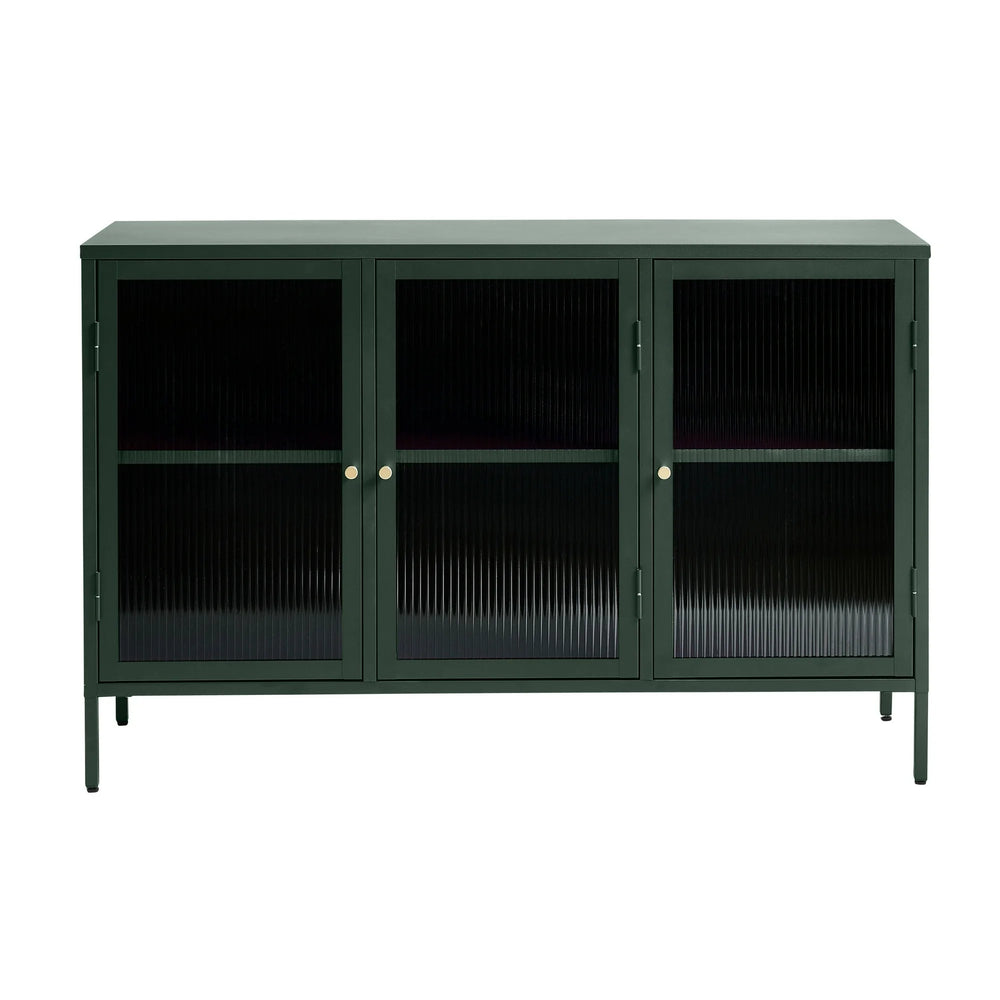 Contemporary Glass &amp; Metal Sideboard