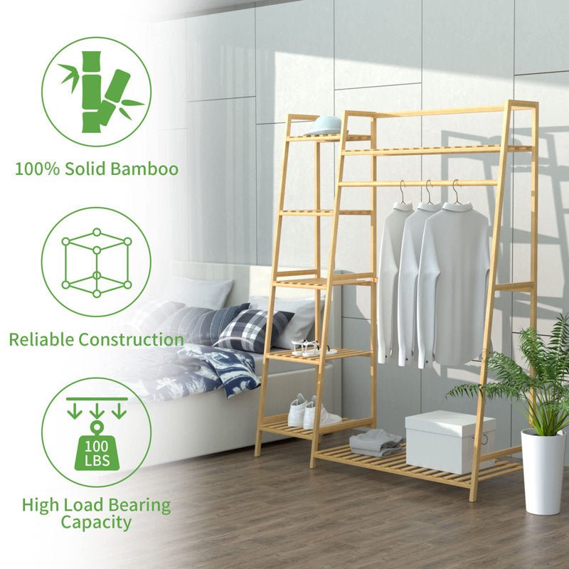 43.3'' Solid Wood Clothes Rack - From Where - 