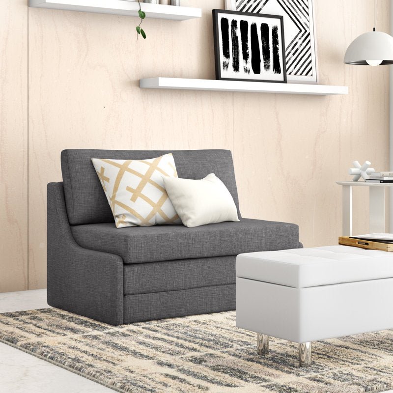 43.31" Upholstered Sleeper Loveseat - From Where - 