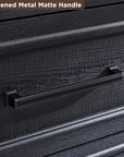 46" Tall Rustic Chest with Metal Handles - From Where Finds -