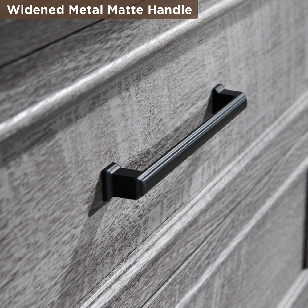 46&quot; Tall Rustic Chest with Metal Handles - From Where - 